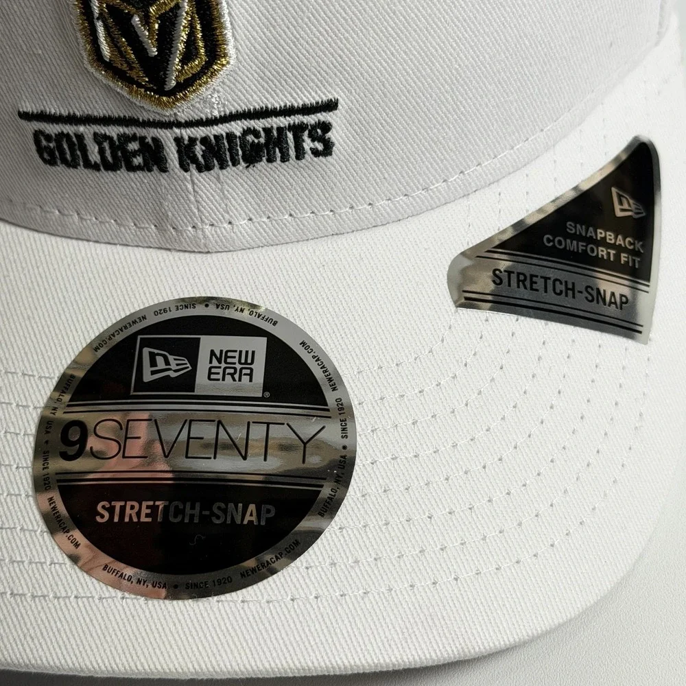 New‎ Era Vegas Golden Knights NHL 9SEVENTY Stretch Snap Hat White Snapback New